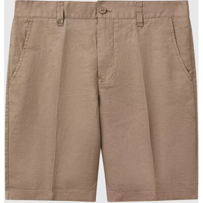 Benetton Model 4AGH59548 - Linen Shorts - Casual & Smart Benetton Model 4AGH59548 - Linen Shorts - Casual & Smart
