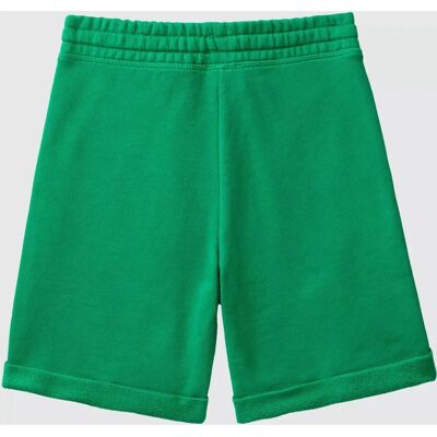 Shorts Bermuda in Fleece di Cotone Biologico con Corda - Shorts Shorts Bermuda in Fleece di Cotone Biologico con Corda - Shorts