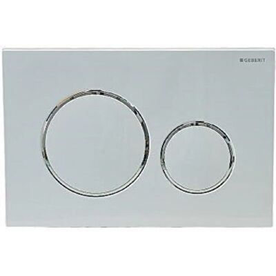 Geberit 115778KJ1 - Tabla de control de descarga Sigma 20 - Blanco y plata - Accesorio de baño Geberit 115778KJ1 - Tabla de control de descarga Sigma 20 - Blanco y plata - Accesorio de baño