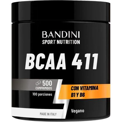 Bandini - Bcaa 4.1.1 - 500 comprimés - Pre-Workout Booster - Complément alimentaire - Publicité Bandini - Bcaa 4.1.1 - 500 comprimés - Pre-Workout Booster - Complément alimentaire - Publicité