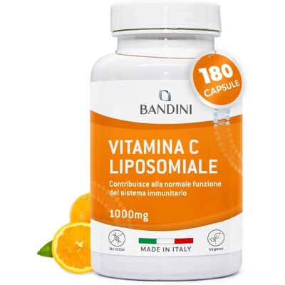 Bandini - Vitamine C Liposomale 1000mg - 180 gélules - Publicité Bandini - Vitamine C Liposomale 1000mg - 180 gélules - Publicité