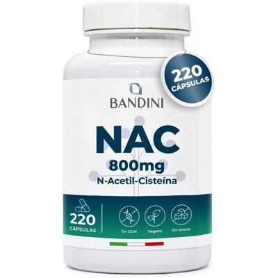 Bandini - Nac 800 - 800 mg - 220 Gélules - Médicament - Publicité Bandini - Nac 800 - 800 mg - 220 Gélules - Médicament - Publicité