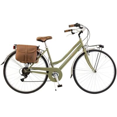 Vélo Urbain Vintage Canellini - Vert Olive - Vélo en Acier Vélo Urbain Vintage Canellini - Vert Olive - Vélo en Acier