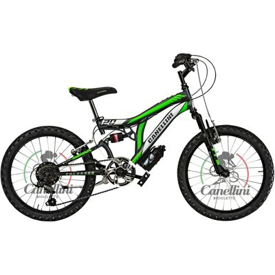 BICICLETTE CANELLINI Modèle 20 Titane/Vert - Vélo BICICLETTE CANELLINI Modèle 20 Titane/Vert - Vélo