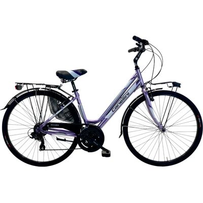 Vélo Citadin Vintage Canellini Dea 28 Aluminium Femme 21V Vélo Citadin Vintage Canellini Dea 28 Aluminium Femme 21V