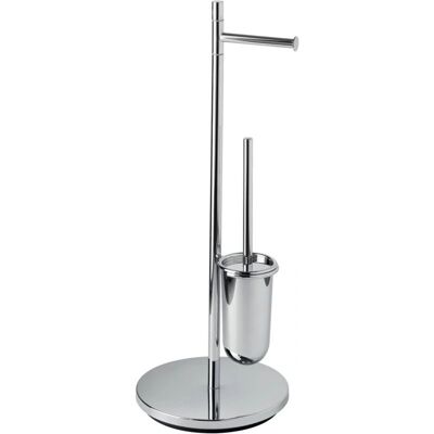 Inda Modell AV086 - Freistehender Toilettenpapierhalter & Bürste - Badezimmerzubehör Inda Modell AV086 - Freistehender Toilettenpapierhalter & Bürste - Badezimmerzubehör
