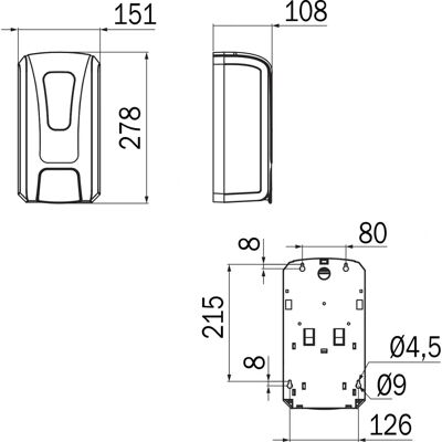 Inda - SoapDispenser - ABS Weiß - Soap Dispenser Inda - SoapDispenser - ABS Weiß - Soap Dispenser