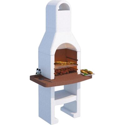 EL GAUCHO - Barbecue prefabbricato in cemento con cappa e griglia - Barbecue EL GAUCHO - Barbecue prefabbricato in cemento con cappa e griglia - Barbecue