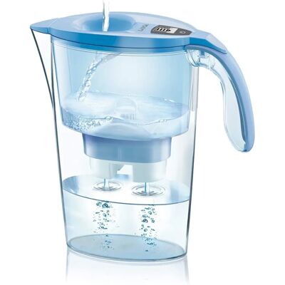 Laica J434H - Carafe filtrante bleue - 2,3L - Publicité Laica J434H - Carafe filtrante bleue - 2,3L - Publicité