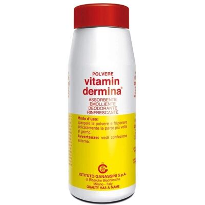 Ganassini Vitamindermina Poudre - Protection Cutanée - 100g - Publicité Ganassini Vitamindermina Poudre - Protection Cutanée - 100g - Publicité