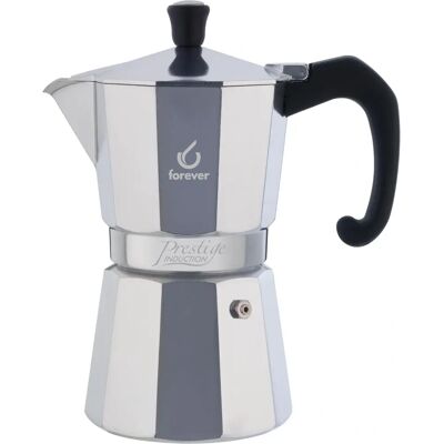 FOREVER FRV290610 Moka Kaffeemaschine - 6 Tassen - Induktion FOREVER FRV290610 Moka Kaffeemaschine - 6 Tassen - Induktion