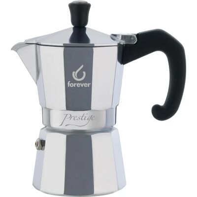 KAUFGUT Miss Moka Prestige Kaffeemaschine - Programmierbar, Aluminium, Ablager Tank KAUFGUT Miss Moka Prestige Kaffeemaschine - Programmierbar, Aluminium, Ablager Tank