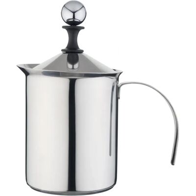 KAUFGUT SPA Mousseur à Lait - 0,8L Acier Inox - Compatible Avec Toutes Cuisinières - Publicité KAUFGUT SPA Mousseur à Lait - 0,8L Acier Inox - Compatible Avec Toutes Cuisinières - Publicité