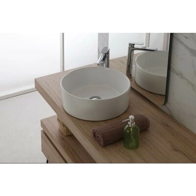 Lavabo Rotondo in Ceramica Feridras - Design Moderno Lavabo Rotondo in Ceramica Feridras - Design Moderno