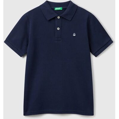 Benetton M Bio-Baumwolle Kurzarm Polo - Poloshirt Benetton M Bio-Baumwolle Kurzarm Polo - Poloshirt