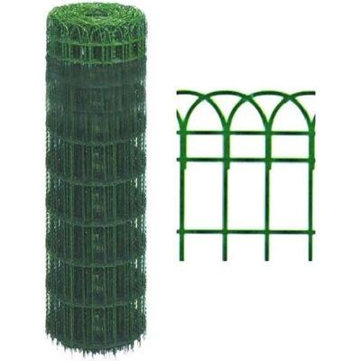 Rex Malla de Jardín Recubierta de Plástico Verde - 150x90mm - 65cm H - Cercado Rex Malla de Jardín Recubierta de Plástico Verde - 150x90mm - 65cm H - Cercado