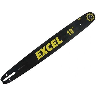 Barra de motosierra Excel - 45cm, paso 3/8'', espesor 1,3mm Barra de motosierra Excel - 45cm, paso 3/8'', espesor 1,3mm
