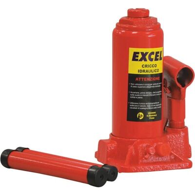 Excel - kg.3.000 - 180/350h - Gato hidráulico de botella Excel - kg.3.000 - 180/350h - Gato hidráulico de botella
