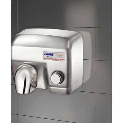 VAMA Ariel SP Asciugamani Elettrico - Acciaio Satinato - 2400W VAMA Ariel SP Asciugamani Elettrico - Acciaio Satinato - 2400W