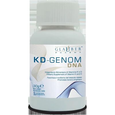 Glauber Pharma Kd-Genom - Suplemento de Vitamina K D - 60 Comprimidos Glauber Pharma Kd-Genom - Suplemento de Vitamina K D - 60 Comprimidos