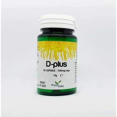 Integratore D-Plus di Phytoitalia Vitamina D - 30 Capsule Integratore D-Plus di Phytoitalia Vitamina D - 30 Capsule