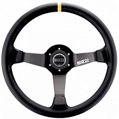 Sparco 015R345MSN Black 350 mm Racing Steering Wheel Sparco 015R345MSN Black 350 mm Racing Steering Wheel