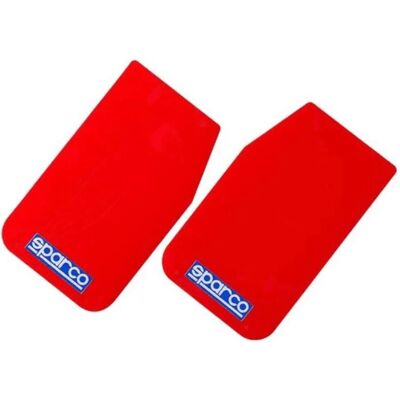 Sparco Czerwone Mud Flaps - Uniwersalny Zestaw Duży Sparco Czerwone Mud Flaps - Uniwersalny Zestaw Duży