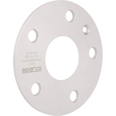 écarteurs de roue Sparco - 5x112mm, centre 57mm, M14x1.50, 5mm d'épaisseur écarteurs de roue Sparco - 5x112mm, centre 57mm, M14x1.50, 5mm d'épaisseur