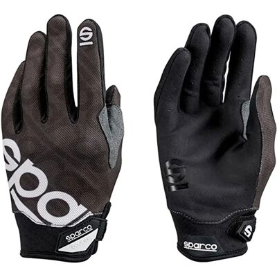 Sparco Meca 3 Racing Gloves - Unisex, Size L, Black Sparco Meca 3 Racing Gloves - Unisex, Size L, Black