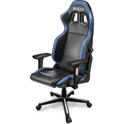 Sedia Gaming Sparco - Supporto lombare regolabile - Nero/Blu - Sedia da gioco Sedia Gaming Sparco - Supporto lombare regolabile - Nero/Blu - Sedia da gioco