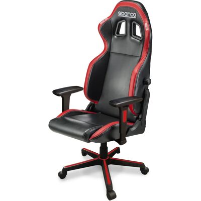 Chaise de gaming Sparco Rouge/Noir - Ergonomique, Ajustable, Sportive - Publicité Chaise de gaming Sparco Rouge/Noir - Ergonomique, Ajustable, Sportive - Publicité