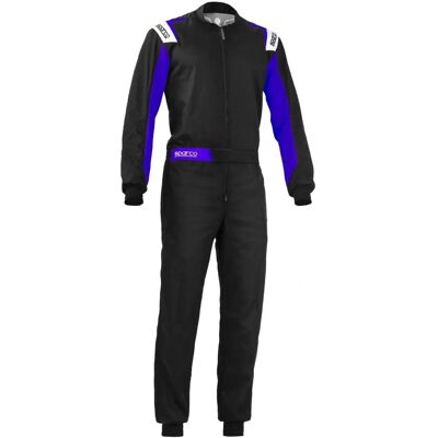 Combinaison de course Sparco Rookie Noir/ Bleu - Racing jumpsuit Combinaison de course Sparco Rookie Noir/ Bleu - Racing jumpsuit
