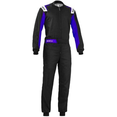 Sparco Rookie Svart/Blå Racingoverall - Racingoverall Sparco Rookie Svart/Blå Racingoverall - Racingoverall