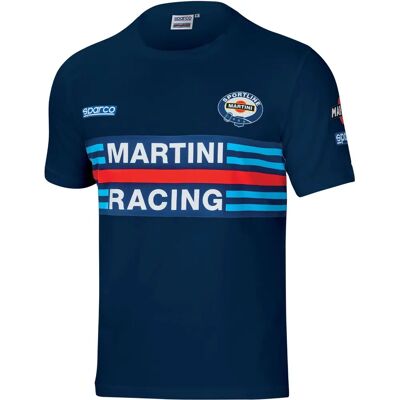 T-shirt Marine Bleu Sparco Martini Racing - Homme T-shirt Marine Bleu Sparco Martini Racing - Homme
