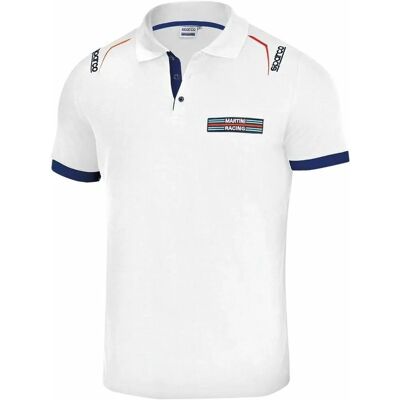 Polo blanc Sparco Martini Racing XL Polo blanc Sparco Martini Racing XL