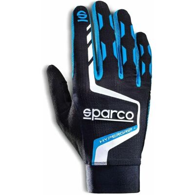 Sparco HYPERGRIP+ Svart/Blå Handskar - Handskar Sparco HYPERGRIP+ Svart/Blå Handskar - Handskar