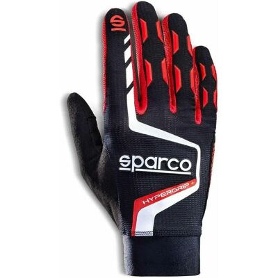 Sparco HYPERGRIP+ Black/Red Gloves - Gloves Sparco HYPERGRIP+ Black/Red Gloves - Gloves