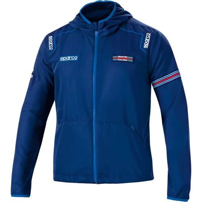 Veste coupe-vent Sparco Martini Racing Bleu L Veste coupe-vent Sparco Martini Racing Bleu L