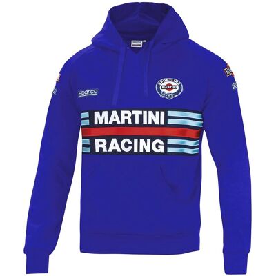 Sweat à Capuche Bleu Sparco Martini Racing Sweat à Capuche Bleu Sparco Martini Racing
