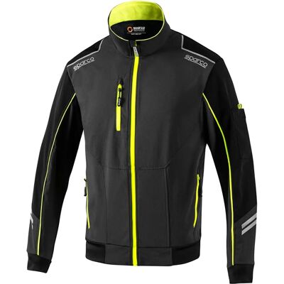 Veste de Travail Sparco - Jaune/Grey - Light-Shell Tech - Publicité Veste de Travail Sparco - Jaune/Grey - Light-Shell Tech - Publicité