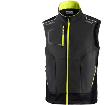 SPARCO - 02419GSGF - Gris/Jaune - Gilet - Publicité SPARCO - 02419GSGF - Gris/Jaune - Gilet - Publicité