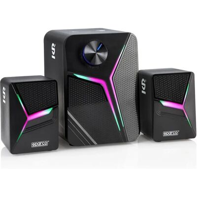 Sparco Gaming Headlight Speakers Pro - Wired 2.1 / Usb / Ambient Lighting Sparco Gaming Headlight Speakers Pro - Wired 2.1 / Usb / Ambient Lighting
