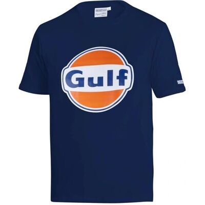 Sparco Gulf Navy Blue Kortärmad T-shirt - Man Sparco Gulf Navy Blue Kortärmad T-shirt - Man