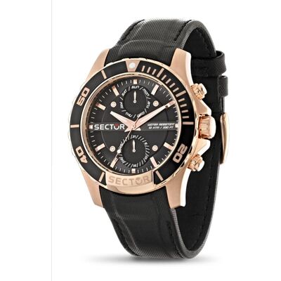 SECTOR R3251577004 Montre - Quartz Homme Noir Or - Publicité SECTOR R3251577004 Montre - Quartz Homme Noir Or - Publicité