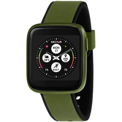 Sector Montre connectée verte pour homme - Montre - Publicité Sector Montre connectée verte pour homme - Montre - Publicité