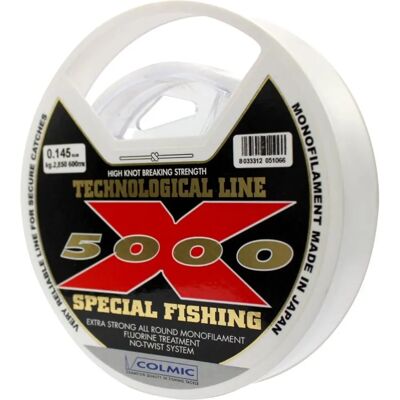 Colmic X-5000 Monofilament - 600M - Transparent - 0.250mm - Fishing Line Colmic X-5000 Monofilament - 600M - Transparent - 0.250mm - Fishing Line