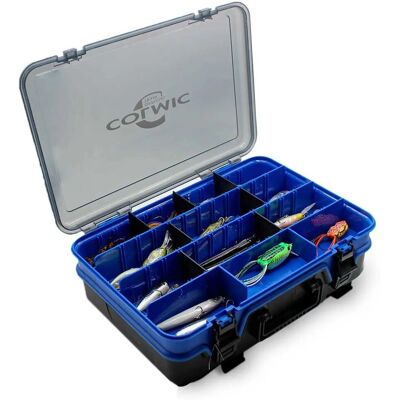 Colmic - Extra Double Lure Box - Transparente Humo - Caja de señuelos Colmic - Extra Double Lure Box - Transparente Humo - Caja de señuelos