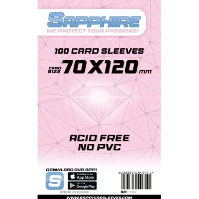 Sapphire Pink Pokrowce na karty - 70x120mm - Pokrowce na karty Sapphire Pink Pokrowce na karty - 70x120mm - Pokrowce na karty