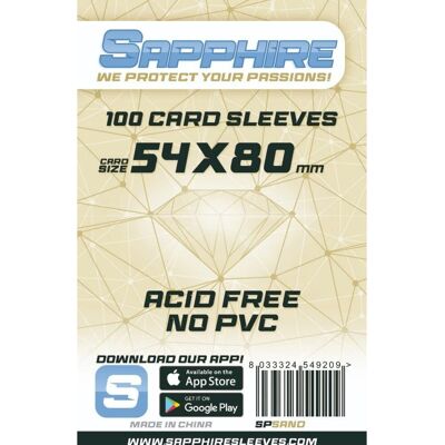 Sapphire Sand 54x80mm Hüllen - Kartenhüllen Sapphire Sand 54x80mm Hüllen - Kartenhüllen