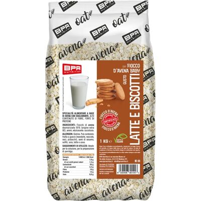 BPR NUTRITION Fiocco D'Avena Baby Aromatizzato 1kg - cereali di avena per bambino BPR NUTRITION Fiocco D'Avena Baby Aromatizzato 1kg - cereali di avena per bambino